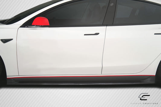 2018-2023 Tesla Model 3 Carbon Creations GT Concept Side Skirt Rocker Panels - 2 Piece