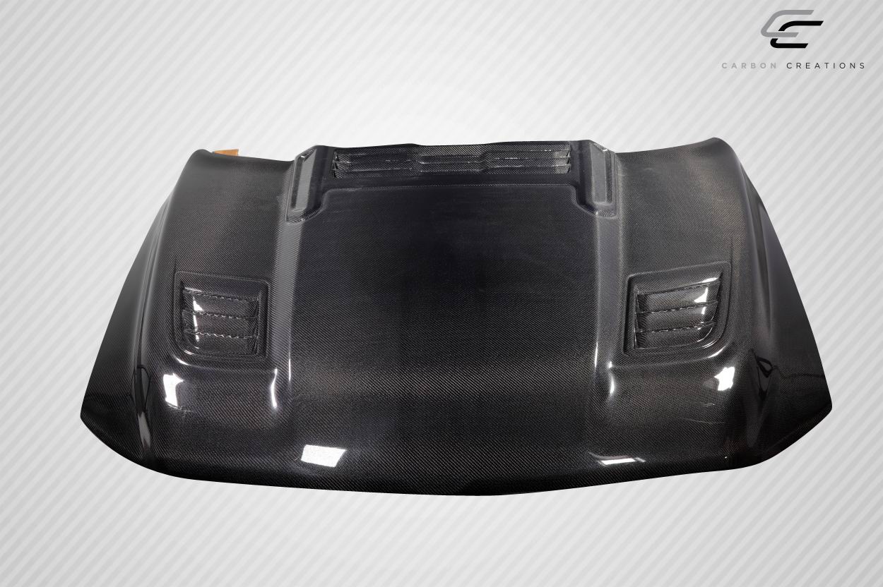 2019-2025 Dodge Ram Carbon Creations Rebel Look Hood - 1 Piece