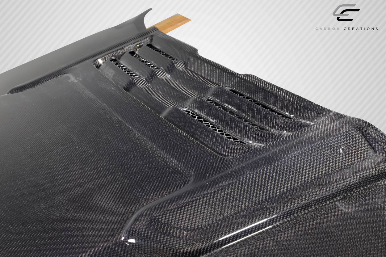 2019-2025 Dodge Ram Carbon Creations Rebel Look Hood - 1 Piece