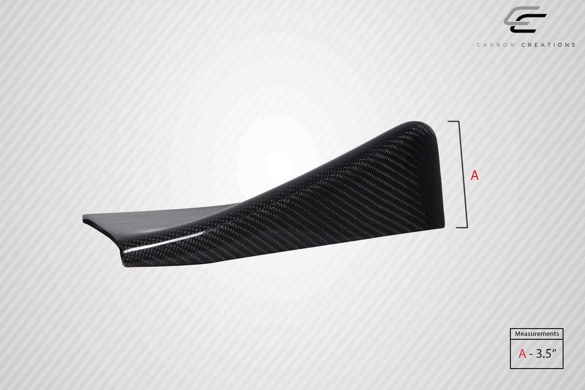 Universal Carbon Creations Adjustable Front Splitter - 3 Piece