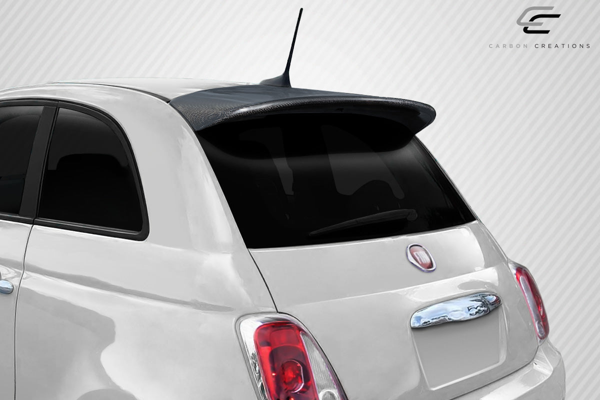 2012-2019 Fiat 500 Carbon Creations Bart Look Roof Wing Spoiler - 1 Piece