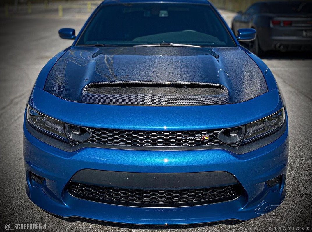2015-2023 Dodge Charger Carbon Creations Demon Look Hood - 1 Piece