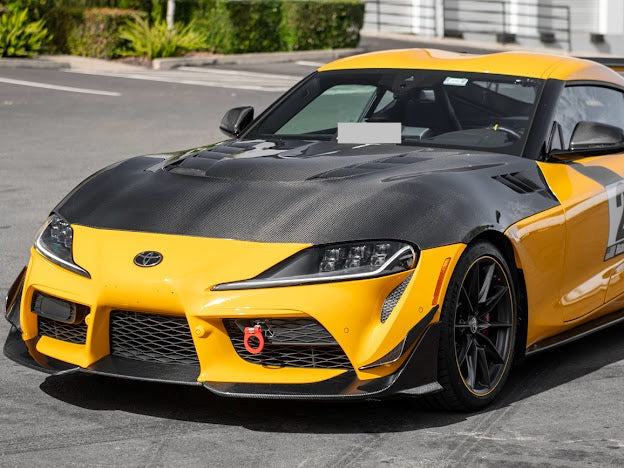2020-Up Toyota GR Supra A90 A91 | JDM Performance Style Carbon Fiber Front Air Vented Hood