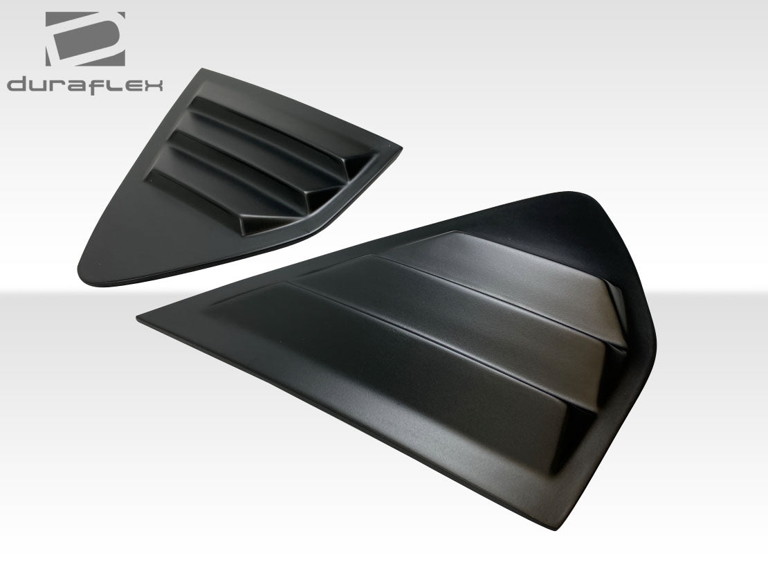 2018-2023 Subaru XV Crosstrek Duraflex Fennec Outdoors Edition Rear Window Scoops - 2 Piece