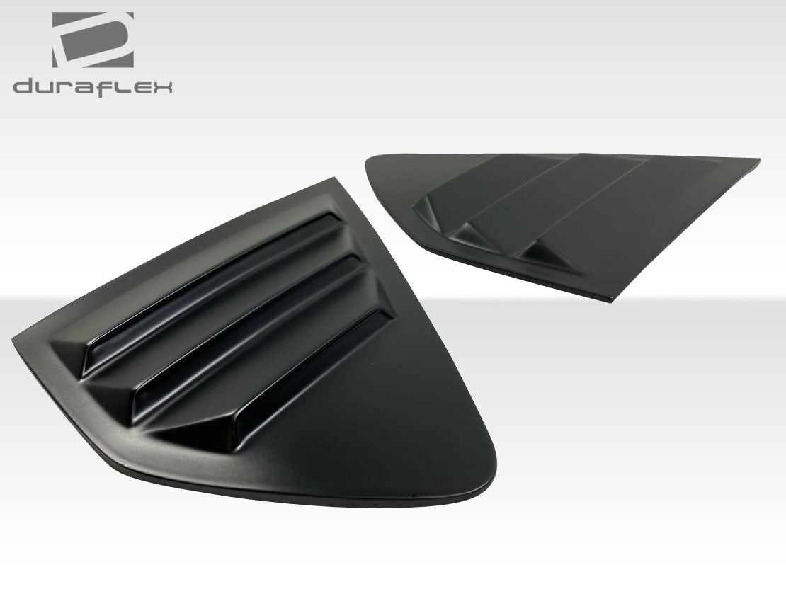 2018-2023 Subaru XV Crosstrek Duraflex Fennec Outdoors Edition Rear Window Scoops - 2 Piece