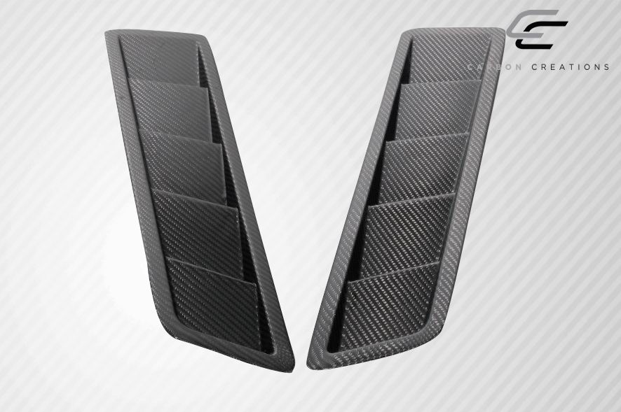 Universal Carbon Creations Race Hood Louver Vents - 2 Piece