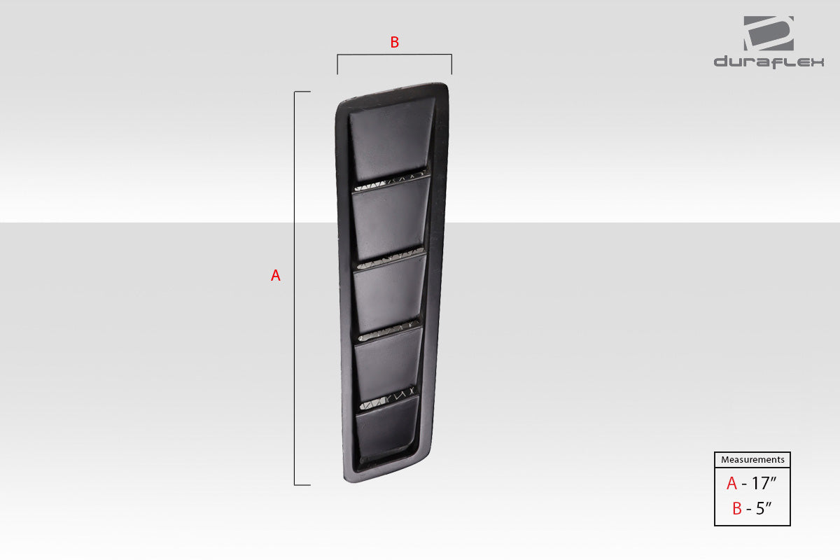 Universal Duraflex Race Hood Louver Vents - 2 Piece