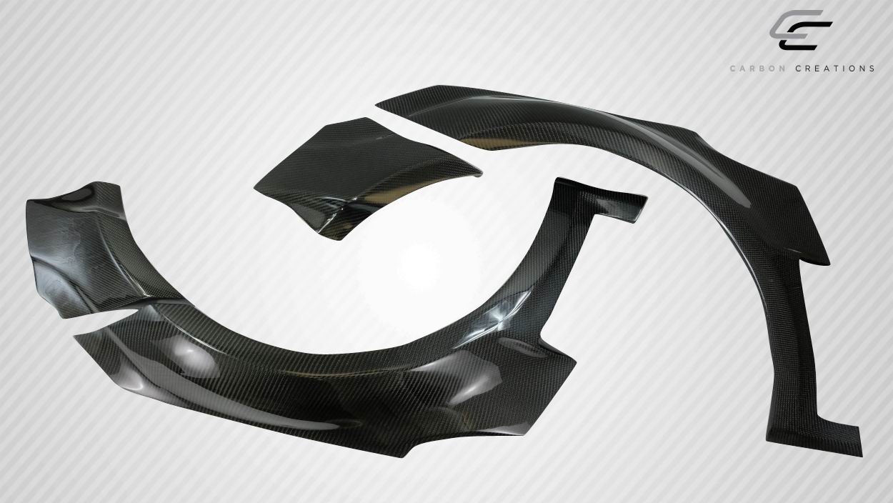 2011-2013 Kia Optima Carbon Creations CPR Wide Body Front Fender Flares - 4 Piece