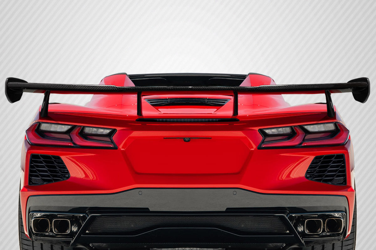 2020-2025 Chevrolet Corvette C8 Carbon Creations High Wing Spoiler - 1 Piece
