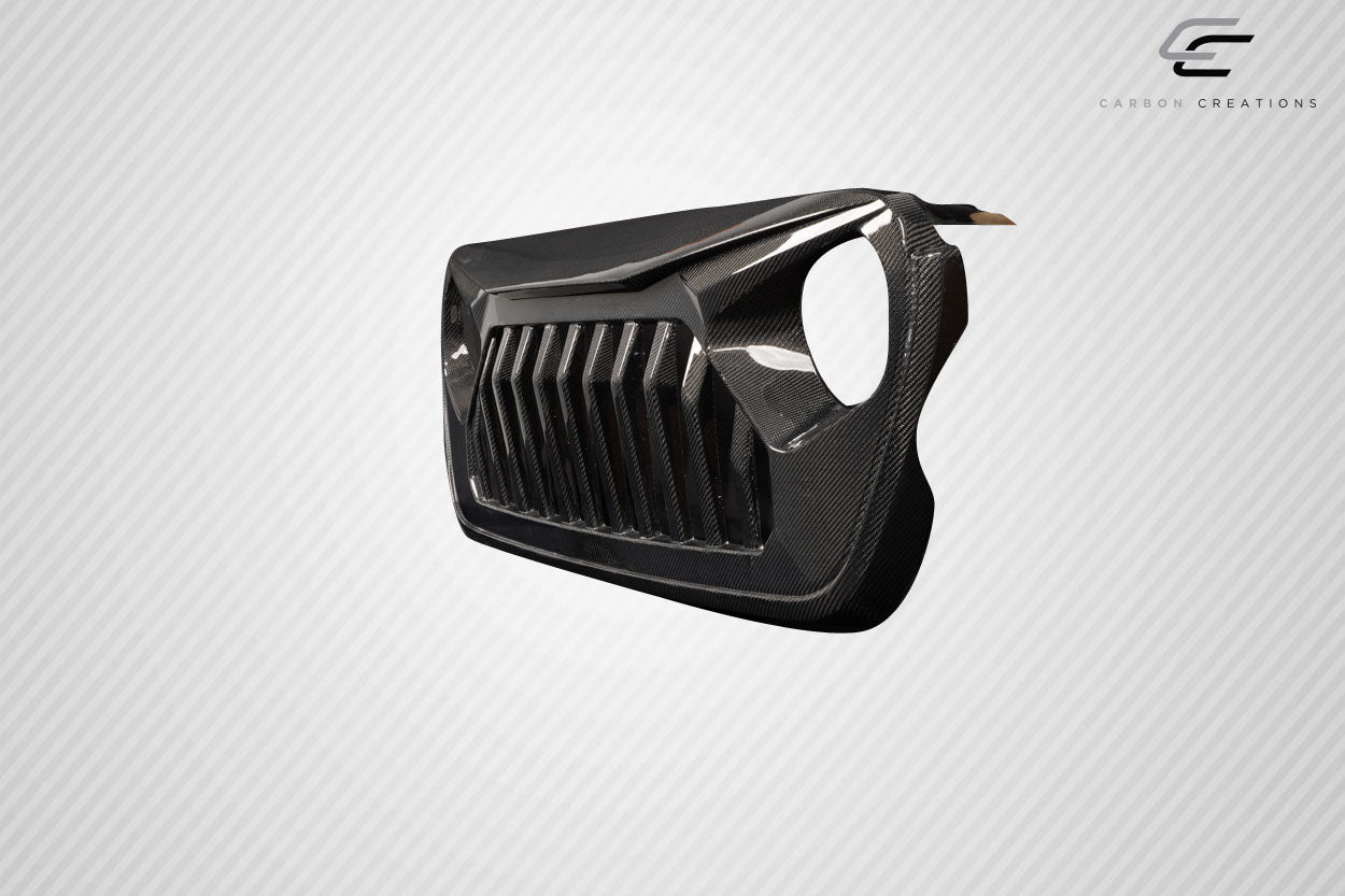 2019-2023 Jeep Wrangler JL Gladiator JT Carbon Creations Predator Grille - 1 Piece