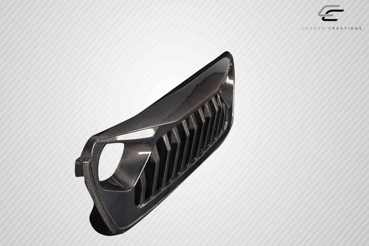 2018-2025 Jeep Wrangler JL Gladiator JT Carbon Creations Predator Grille - 1 Piece