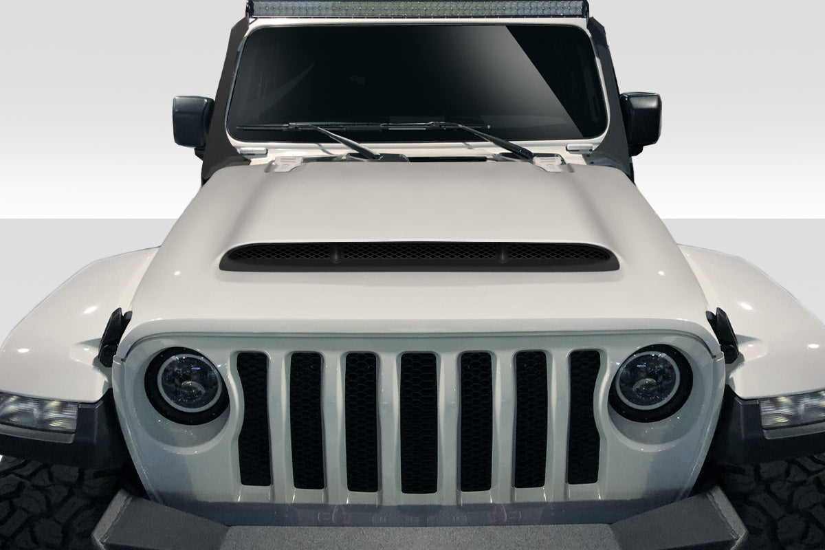 2018-2025 Jeep Wrangler JL Gladiator JT Duraflex Demon Look Hood - 1 Piece