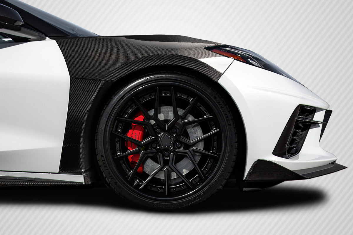 2020-2025 Chevrolet Corvette C8 Carbon Creations Gran Veloce Front Fenders - 2 Piece