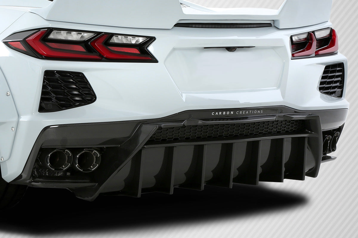 2020-2024 Chevrolet Corvette C8 Carbon Creations Gran Veloce Rear Diffuser - 1 Piece