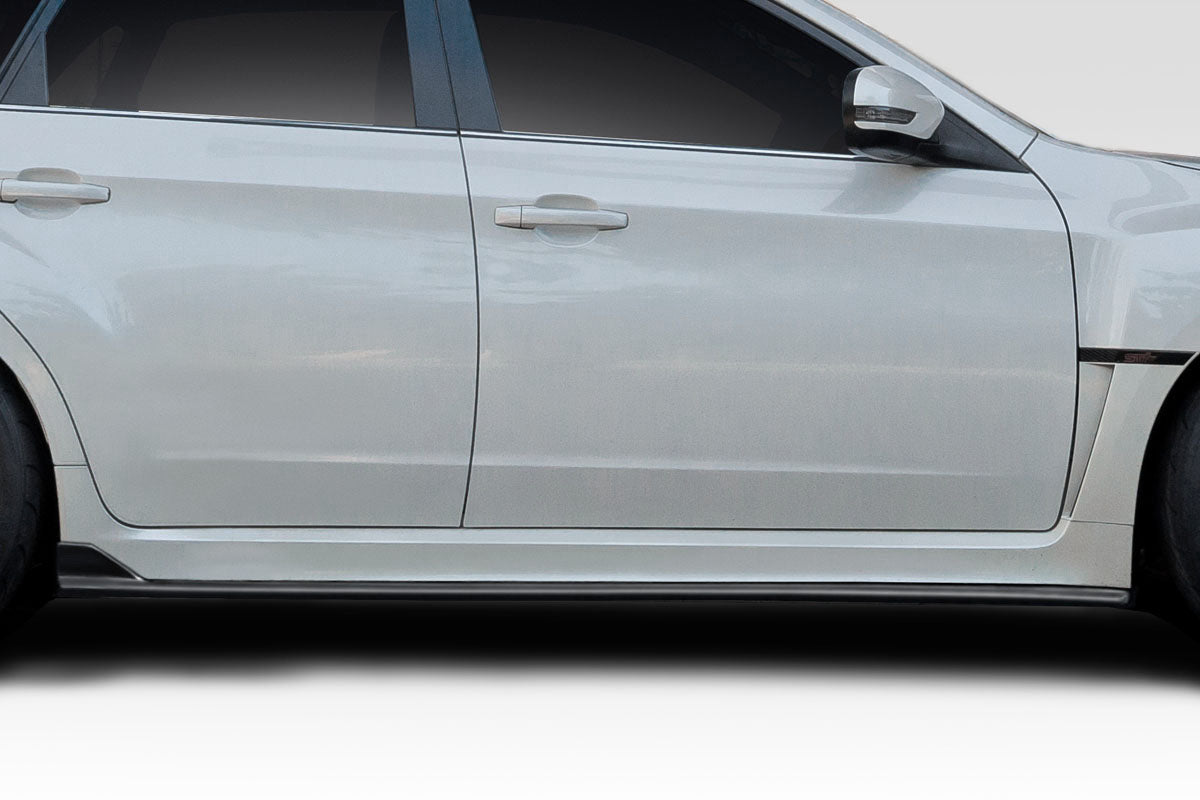 2008-2014 Subaru Impreza STI 4DR / 5DR / 2011-2014 Impreza WRX 4DR / 5DR Duraflex STI S206 Look Side Skirt Splitters - 2 P...