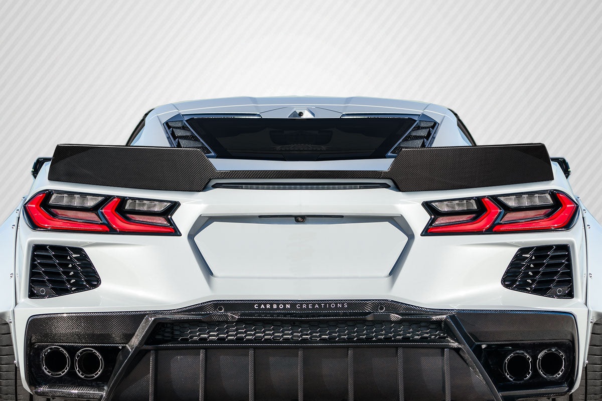 2020-2025 Chevrolet Corvette C8 Carbon Creations Gran Veloce Wicker Bill Rear Wing Spoiler - 1 Piece