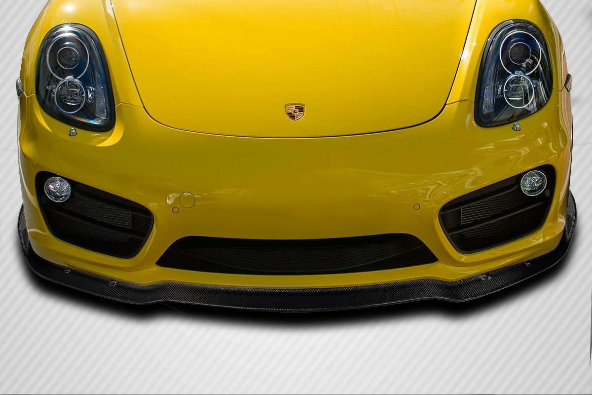 2014-2016 Porsche Cayman Carbon Creations Motox Front Lip Spoiler Air Dam - 1 Piece