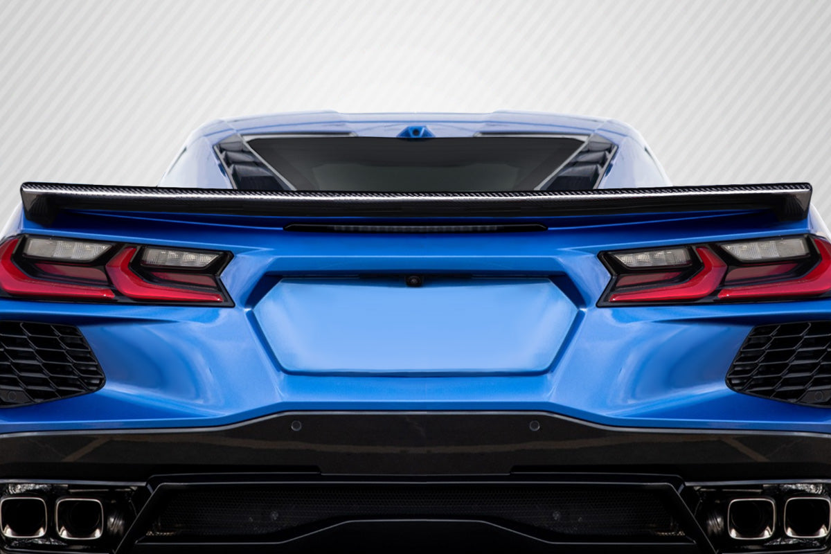2020-2025 Chevrolet Corvette C8 Carbon Creations Gran Veloce Flush Mount Rear Wing Spoiler - 1 Piece (S)