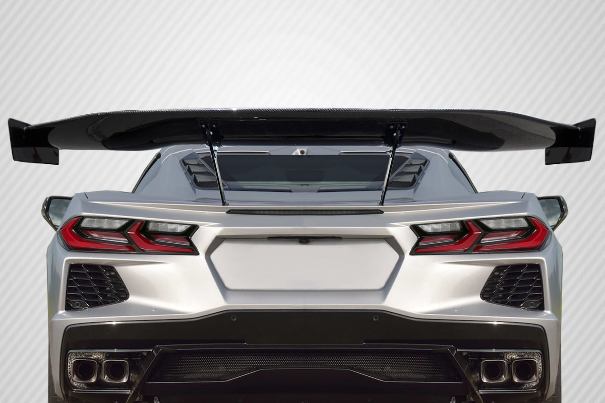 2020-2025 Chevrolet Corvette C8 Carbon Creations Gran Veloce GT Rear Wing Spoiler - 5 Piece (S)