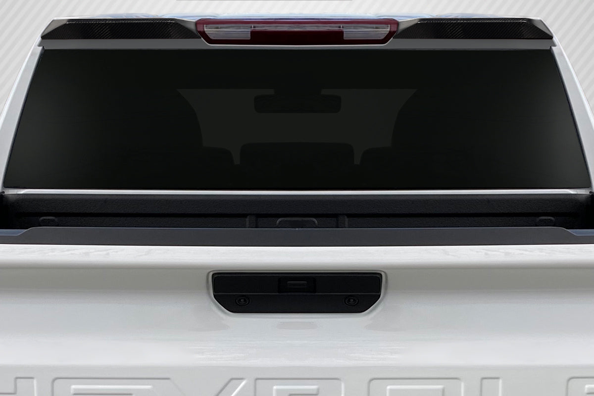2019-2025 Chevrolet Silverado 1500 Carbon Creations Street Runner Rear Roof Wing Spoiler - 2 Pieces