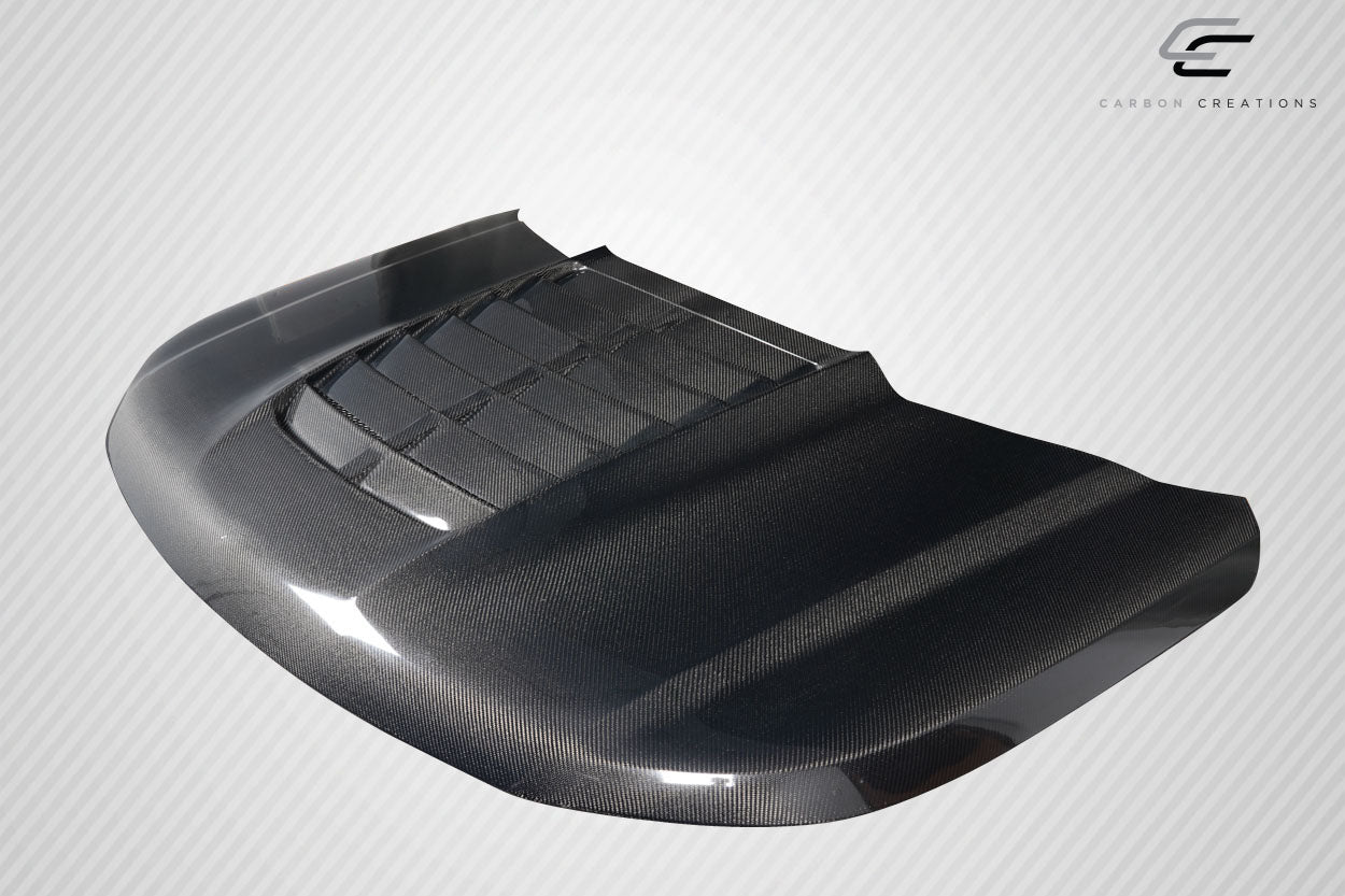 2016-2019 Ford Explorer Carbon Creations GT500 Look Hood - 1 Piece
