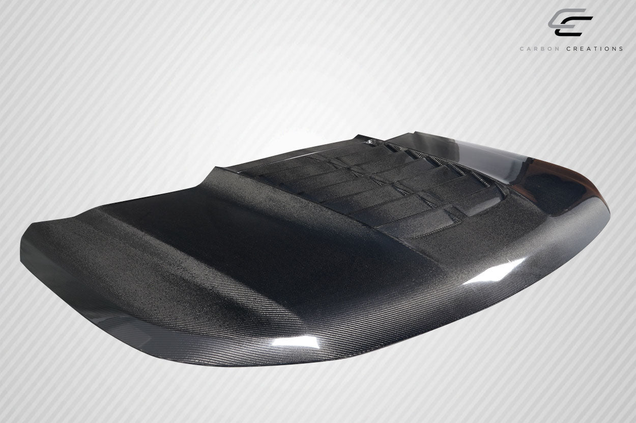 2016-2019 Ford Explorer Carbon Creations GT500 Look Hood - 1 Piece