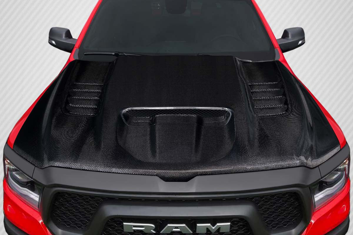 2019-2025 Dodge Ram 1500 Carbon Creations TRX Look Hood - 1 Piece