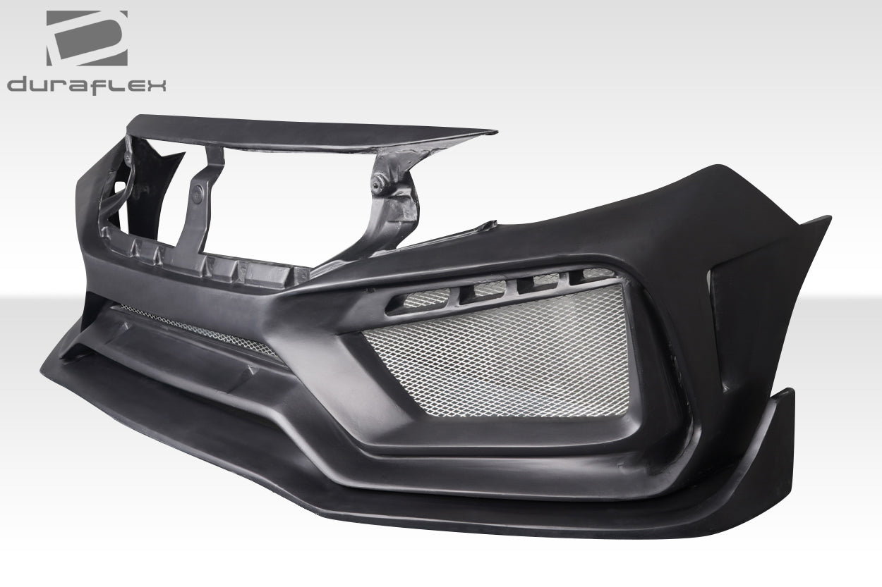 2016-2021 Honda Civic 4DR Duraflex RBT Widebody Look Front Bumper - 1 Piece