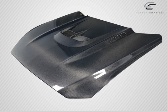 2015-2017 Ford Mustang Carbon Creations Kryptonic Hood - 1 Piece