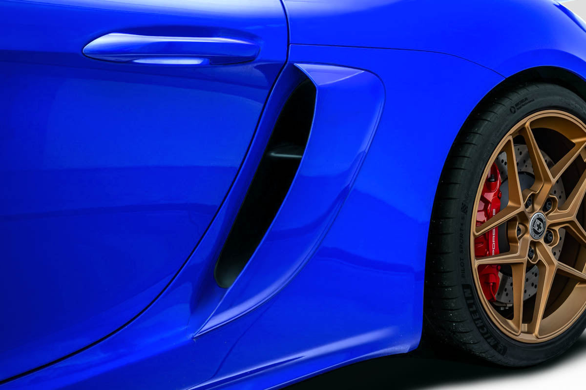 2014-2023 Porsche Cayman 718 Duraflex GT4 Look Rear Fender Vents - 2 Piece