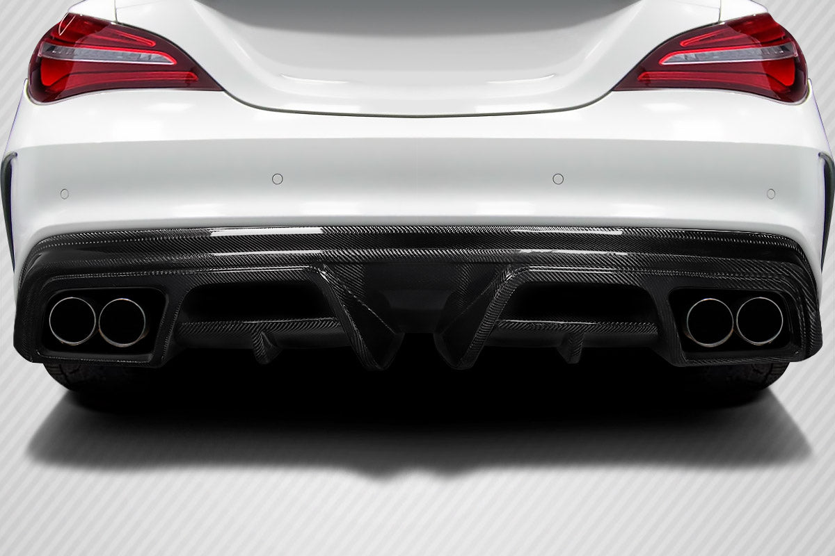 2014-2016 Mercedes CLA Class Carbon Creations Burnout Rear Diffuser - 1 Piece