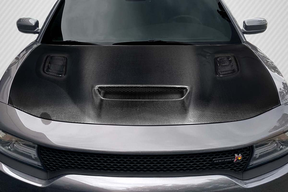 2015-2023 Dodge Charger Carbon Creations Hellcat Redeye Look Hood - 1 Piece