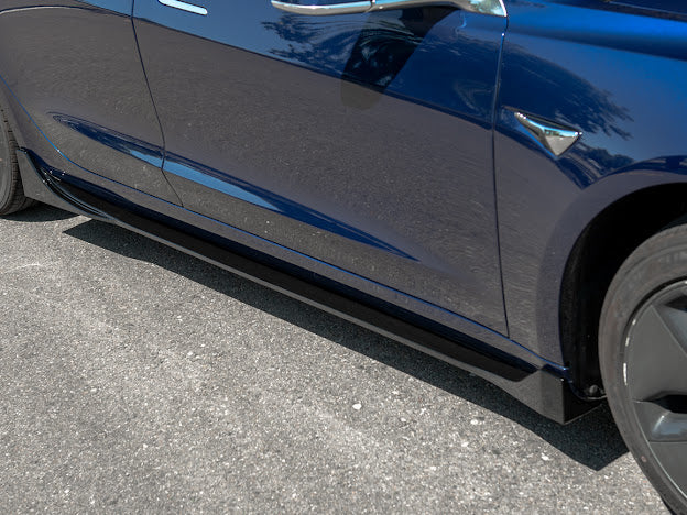 2017-UP TESLA MODEL 3 PERFORMANCE SIDE SKIRTS ROCKER PANEL GROUND EFFECTS