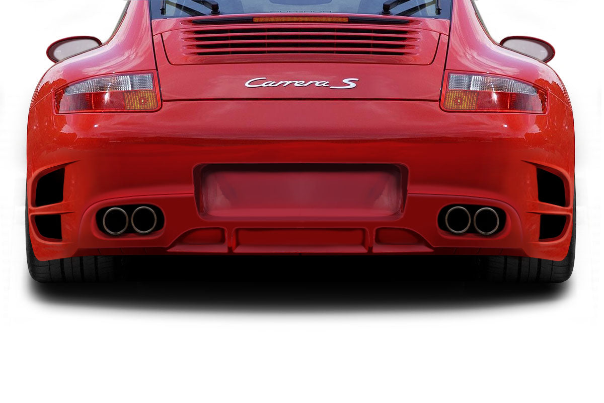 2009-2011 Porsche 911 Carrera 997 AF-1 Rear Bumper (GFK) - 1 Piece (S)