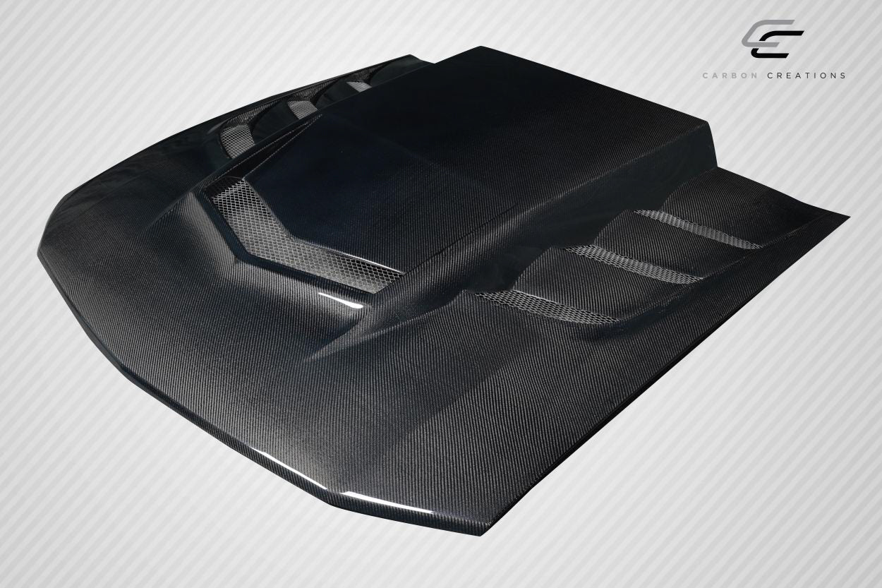 2005-2009 Ford Mustang Carbon Creations Interceptor Hood - 1 Piece