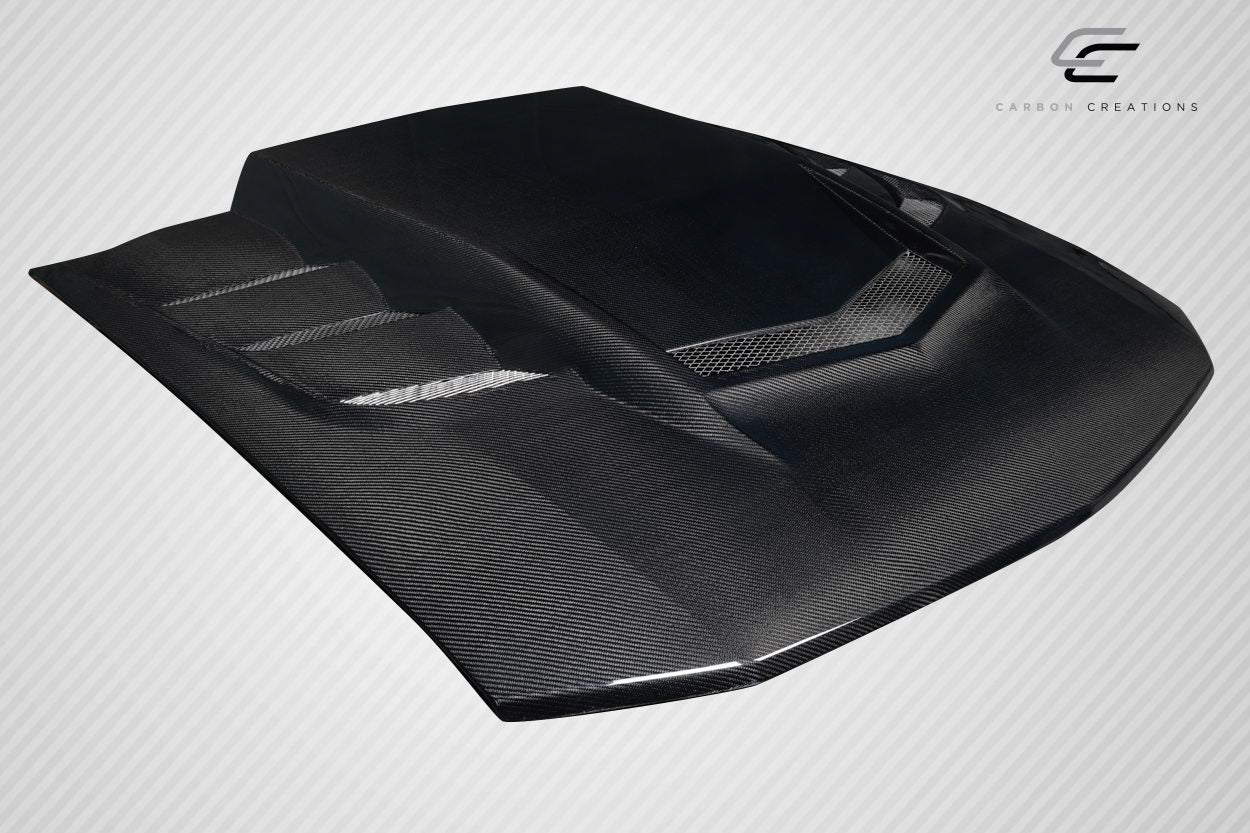 2005-2009 Ford Mustang Carbon Creations Interceptor Hood - 1 Piece
