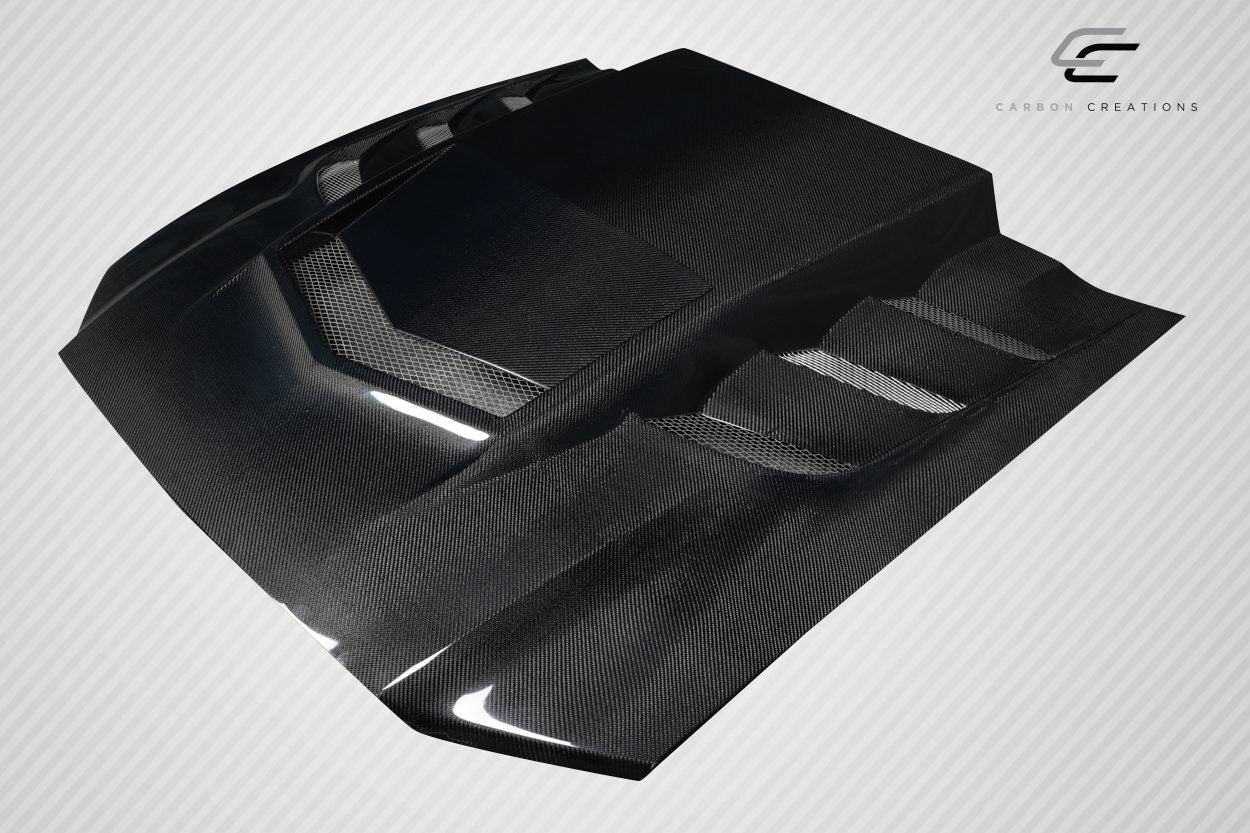 2013-2014 Ford Mustang Carbon Creations Interceptor Hood - 1 Piece