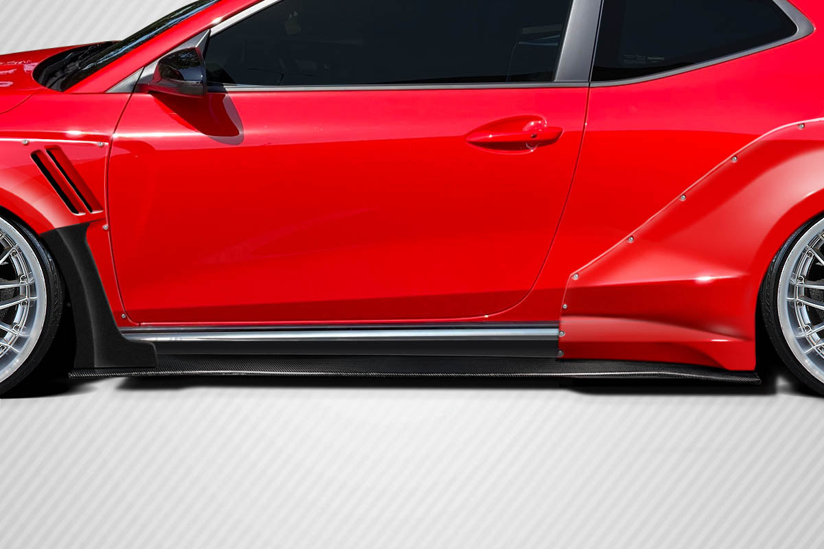 2019-2022 Hyundai Veloster N Carbon Creations Aerotune Side Skirt Rocker Panels - 2 Pieces (S)