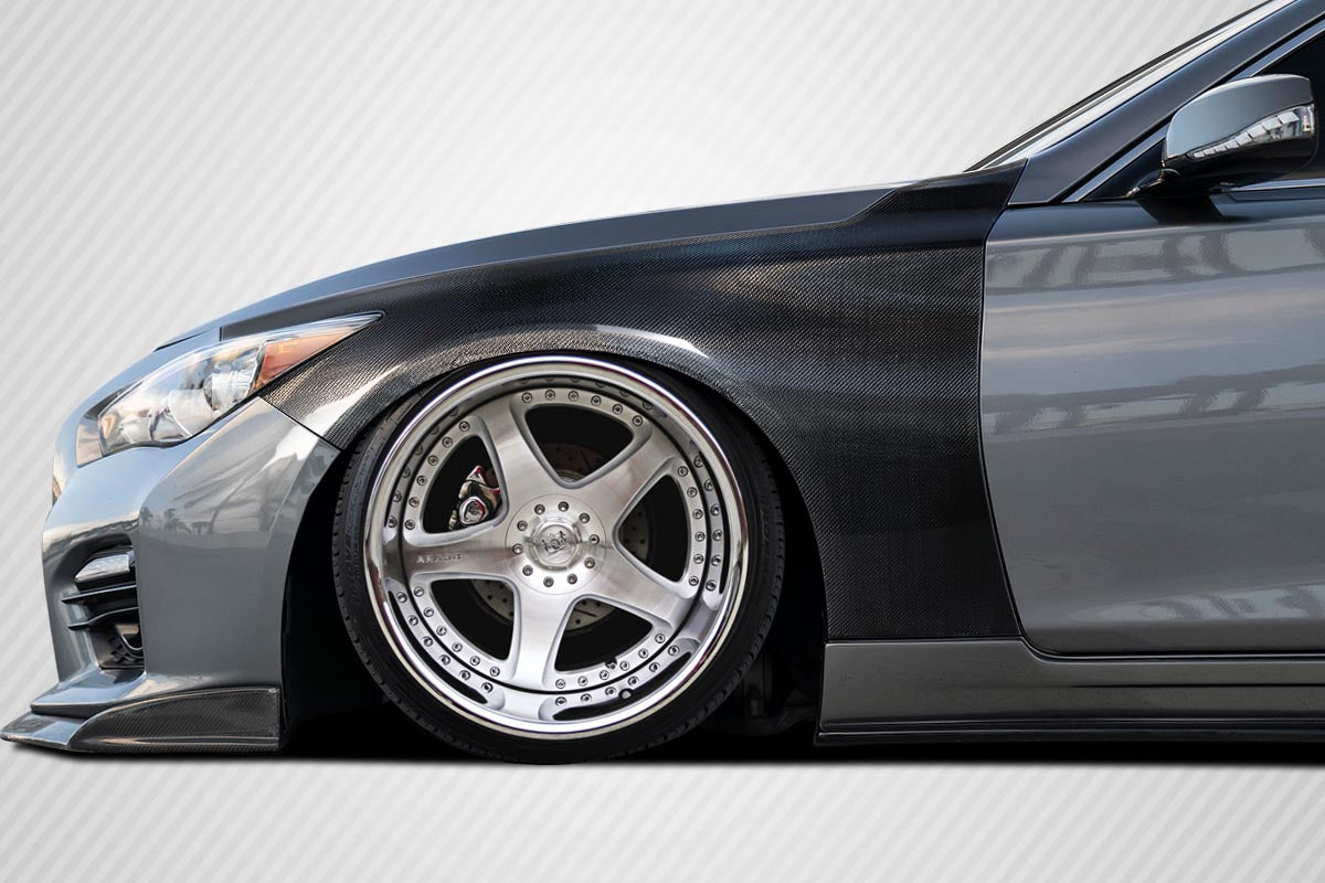 2014-2023 Infiniti Q50 Carbon Creations OEM Look Fenders - 2 Pieces