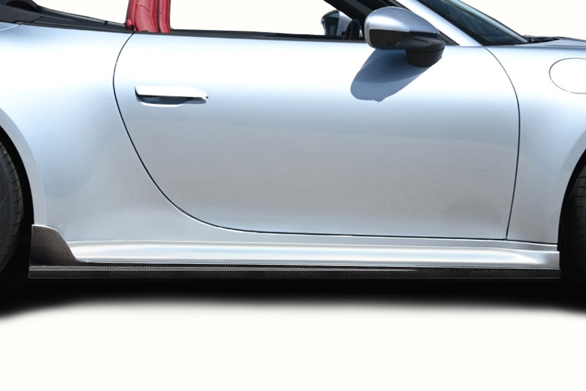 2020-2022 Porsche Carrera 911 992 Carbon Creations Taveran Side Skirt Rocker Panel Splitters - 2 Pieces