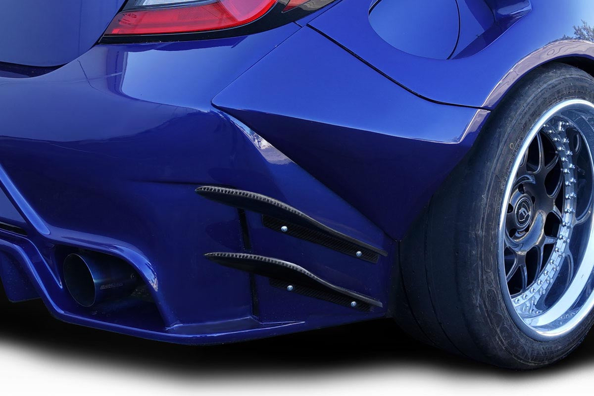 2022-2023 Toyota GR86 / Subaru BRZ Carbon Creations GT Competition Rear Bumper Canards - 4 Pieces