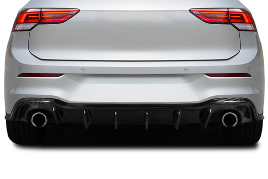 2022-2023 Volkswagen Golf GTI Carbon Creations Zamba Rear Diffuser - 1 Piece