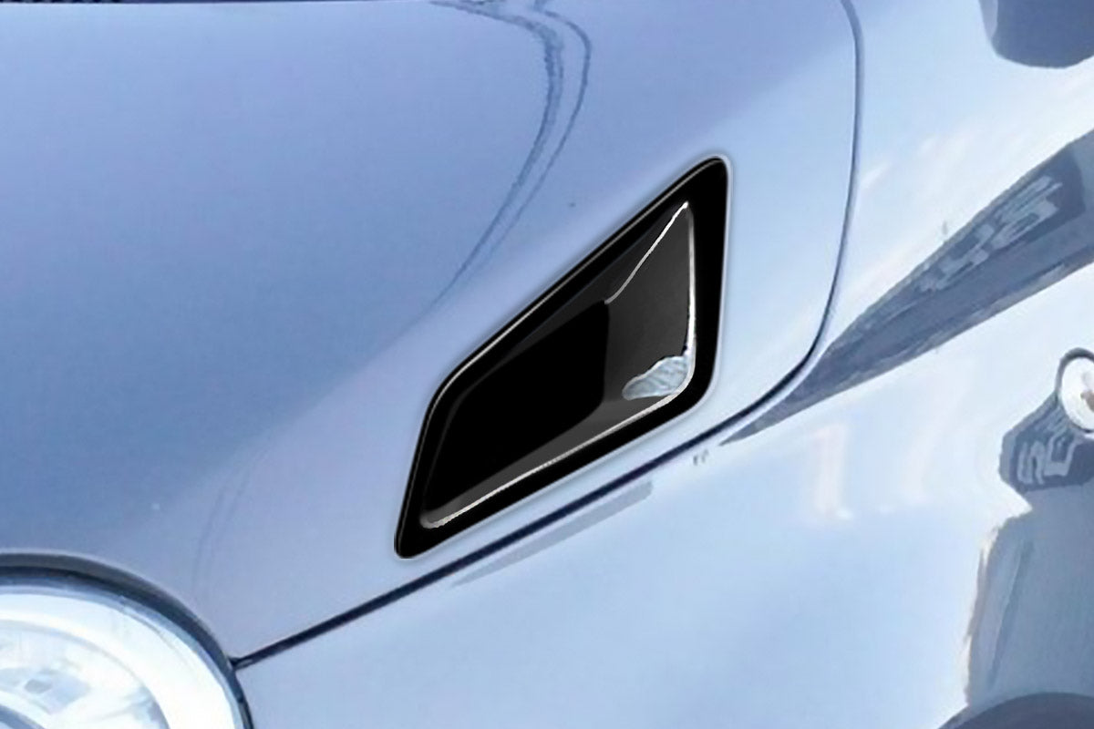 2012-2019 Fiat 500 Abarth Duraflex Kima Hood Side Vents - 2 Pieces