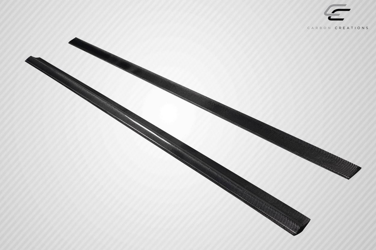 2008-2014 Mercedes Benz C Class W204 Carbon Creations Radian Side Skirt Rocker Panel Splitters - 2 Pieces