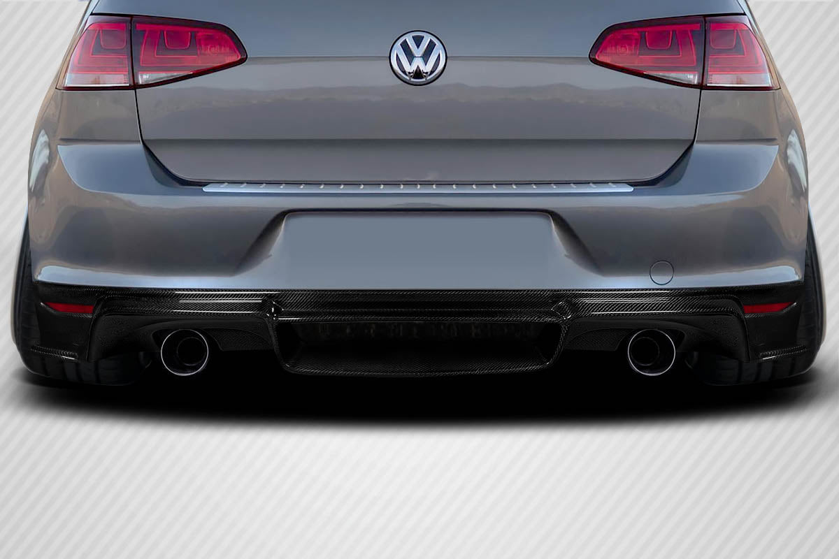 2015-2021 Volkswagen Golf / GTI Carbon Creations Verella Rear Diffuser - 1 Piece (S)