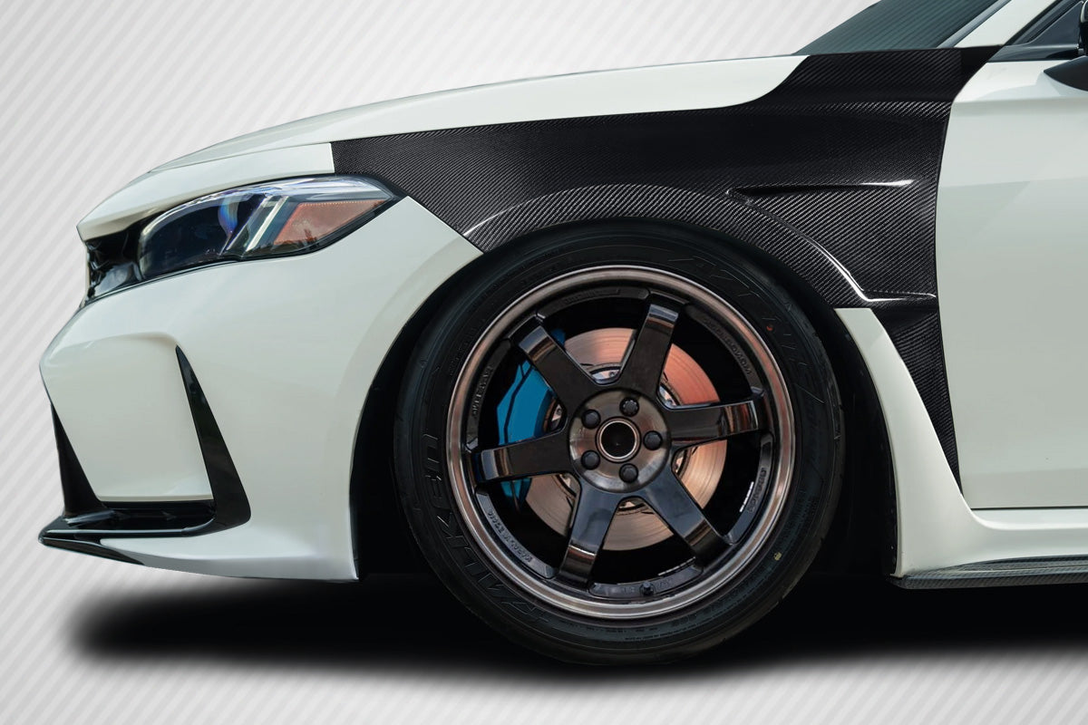 2023-2025 Honda Civic Type R Carbon Creations Akora Front Fenders - 2 Pieces (S)