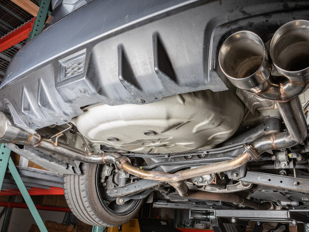 2015-2021 SUBARU WRX / STI | MUFFLER DELETE AXLE BACK EXHAUST 4 INCH CHROME QUAD TIPS