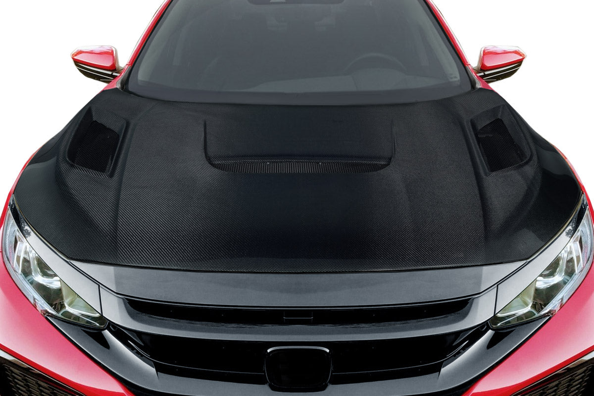 2016-2021 Honda Civic Carbon Creations Shingo Hood - 1 Piece