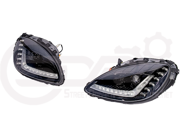 2005-2013 CHEVROLET CORVETTE C6 | C7 STYLE PROJECTOR LED SEQUENTIAL SIGNAL TURN HEADLIGHTS (PAIR)