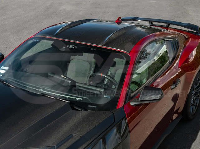 2015-Up Ford Mustang S550 & S650 Coupe | Factory Style Dry CARBON FIBER Tape-On Top Roof Panel Cover